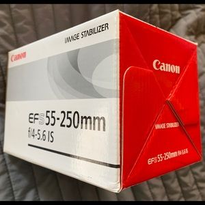 Cannon Zoom Lens EF-S 55-250mm f/4-5.6 IS (New)